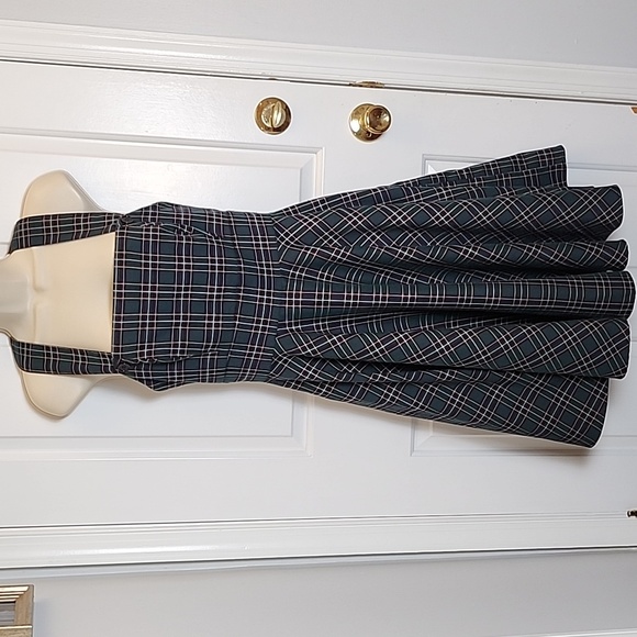 Hell Bunny Dresses & Skirts - Hell Bunny, Peebles Tartan check, retro vintage style pinafore dress, size small